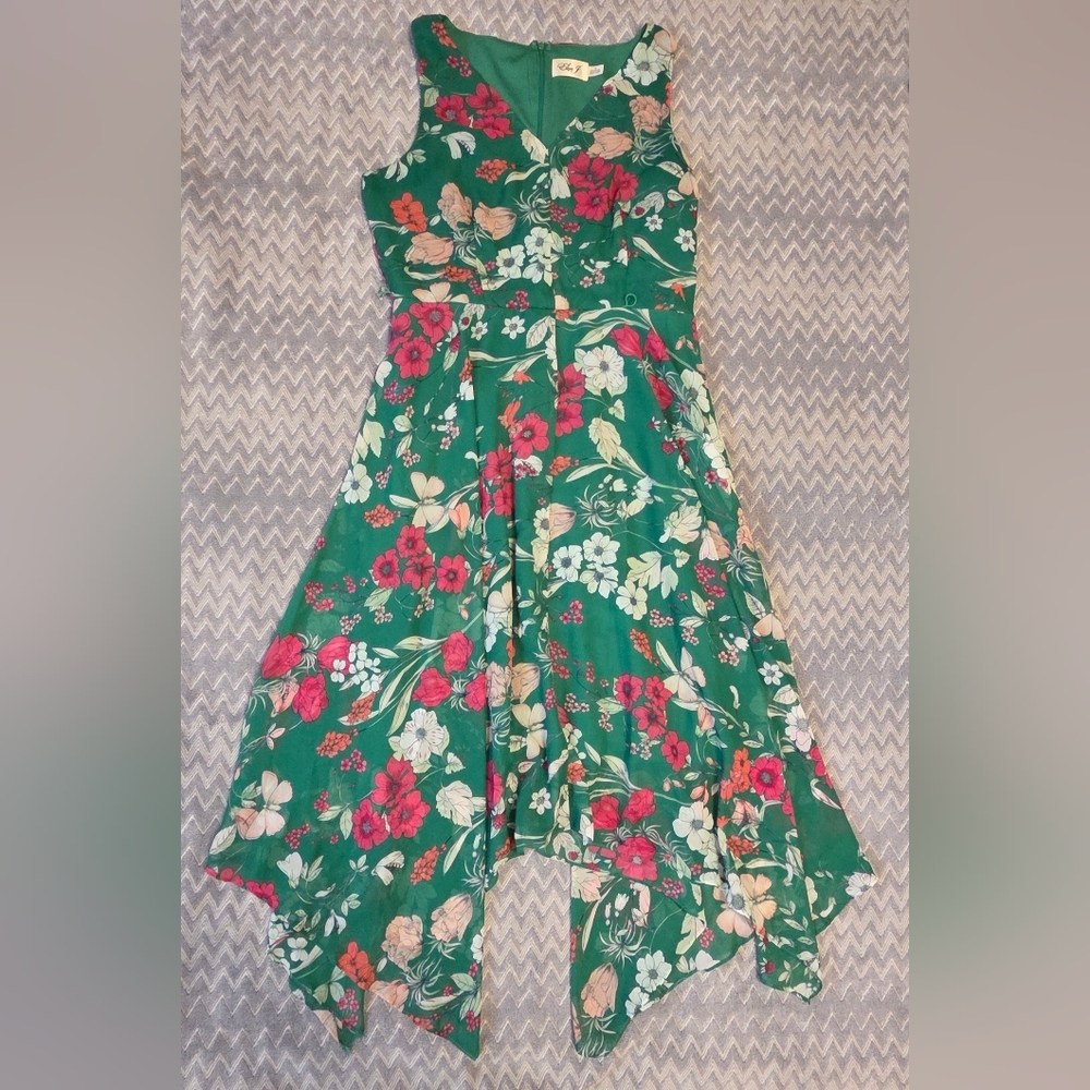 Eliza J Asymetrical Floral Dress